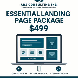 Done-For-You Landing Page | Essential Landing Page Package - $499