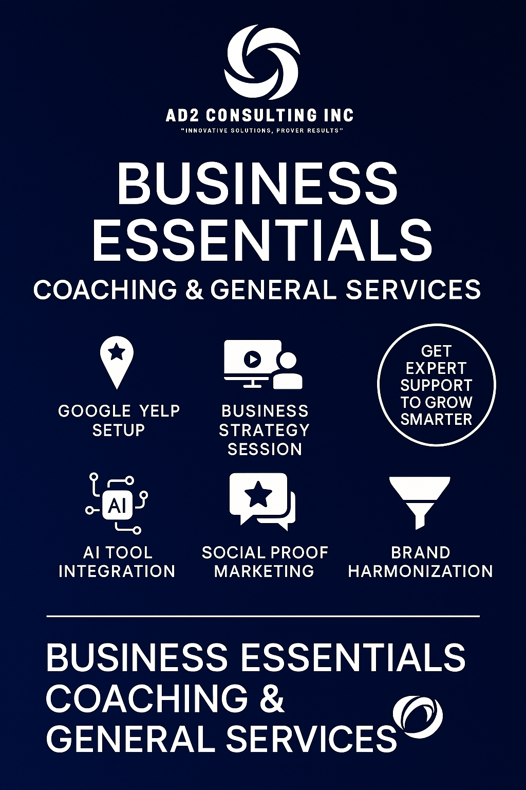 Business Essentials | General Services & Coaching - $699